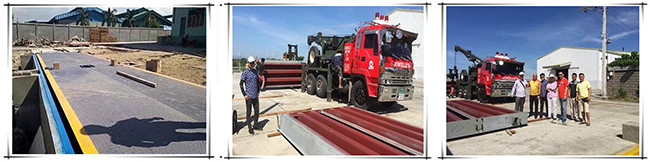 3*18m 80T Above Ground Truck Scales Anti Corrosion Paint