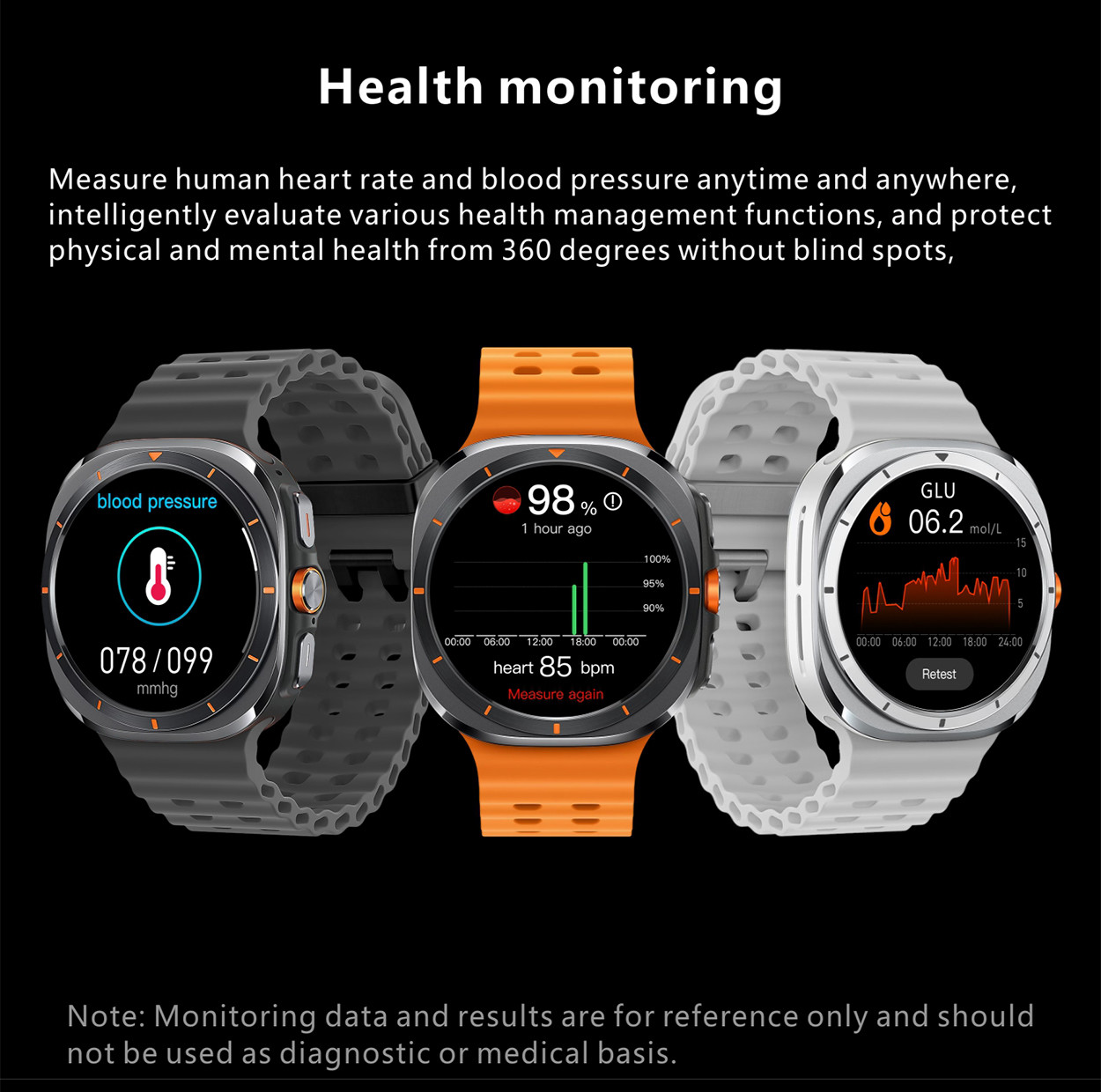 750MAh Battery New S7 Ultra Smartwatch Multi-Motion Compass Heart Rate Health Monitor