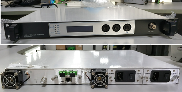 2x7dB,2x9dB 1550nm Transmitter / Fiber Optic Transmitter 60W JZOT1529