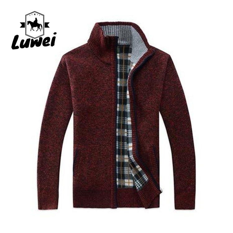 Autumn Thicken Plus Polyester Black Thick Velvet Sweater Utility Male Clothing Casual Knitwear Jackets Cardigan Coats