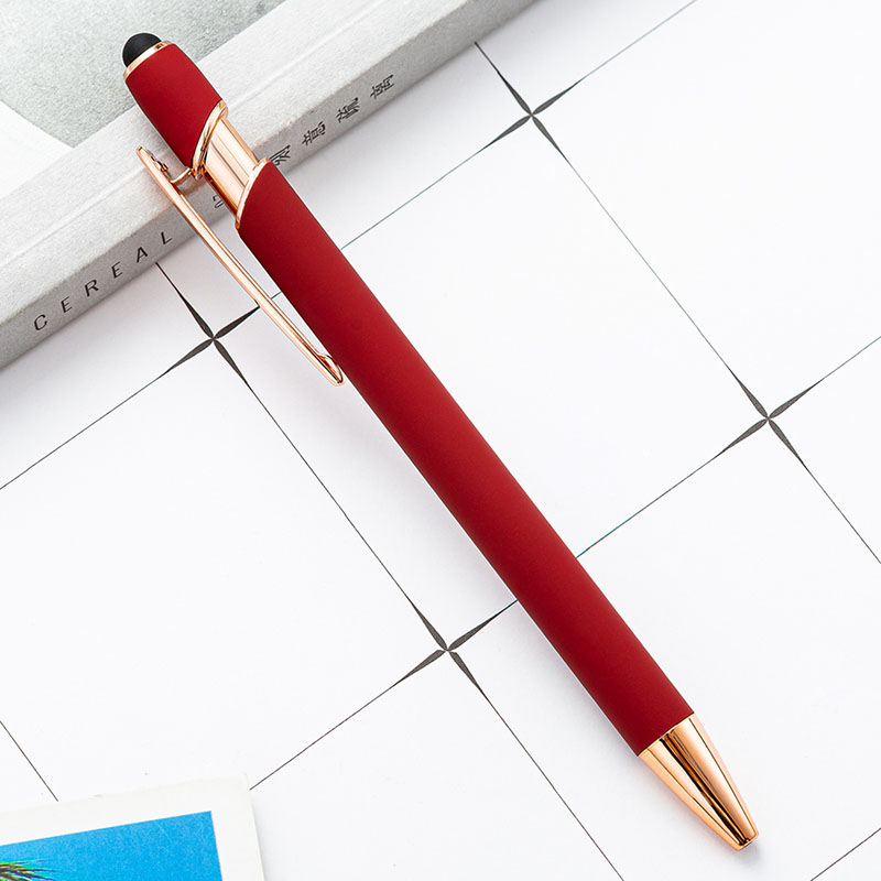 Gel-Ink Ball Pen With Rose Gold Rose Pink Advertising Ballpoint Pen Personalized Gift
