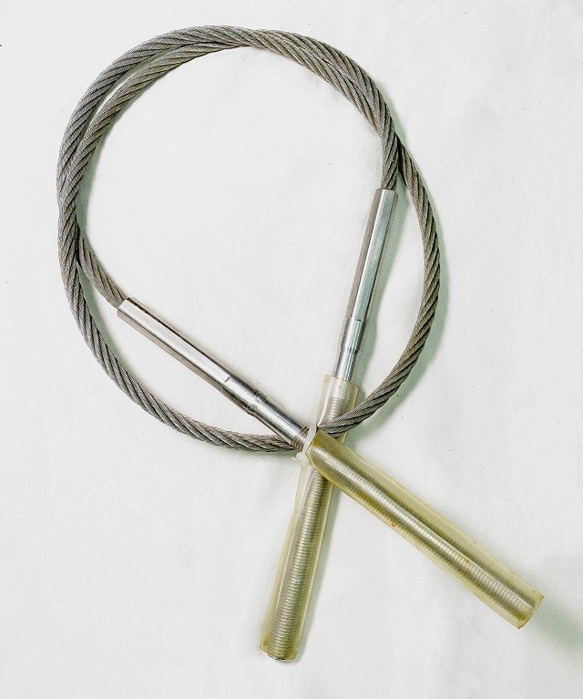 ASME B30.9 2 Inch Wire Rope Threaded Stud , Threaded Terminal Stud