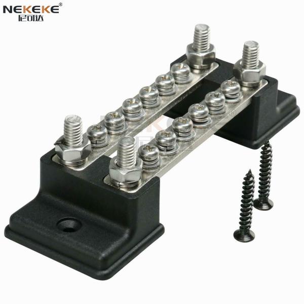 Marine Power Distribution Terminal Block Battery Bus Bar 150A Heat Resistant