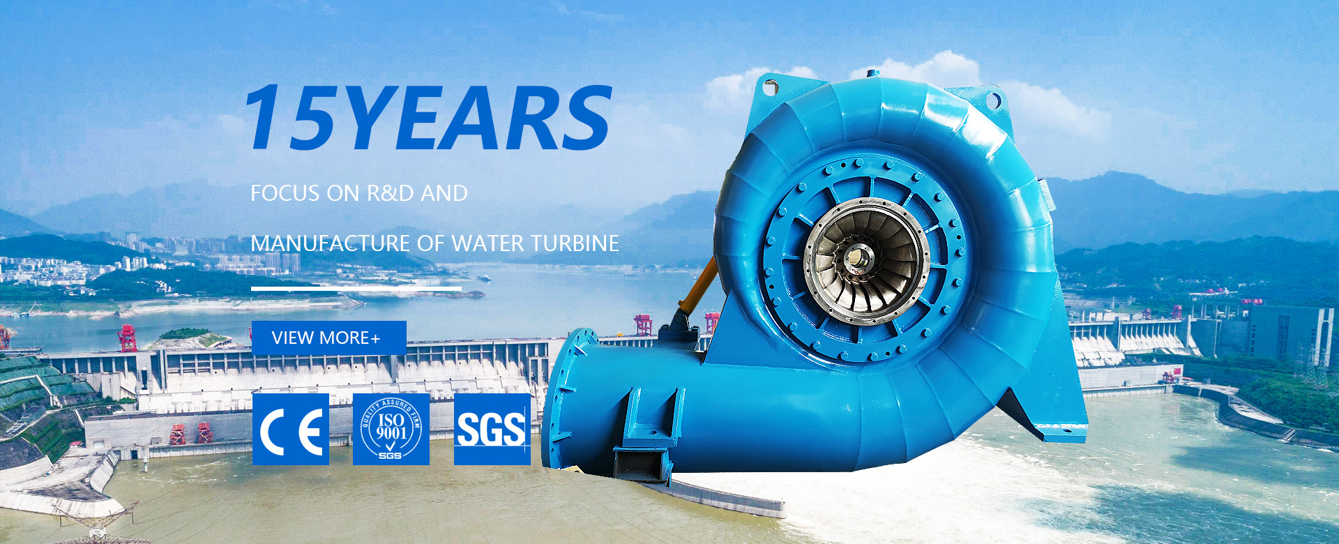 500KW 2000KW 5000KW Stainless Steel Francis Water Turbine