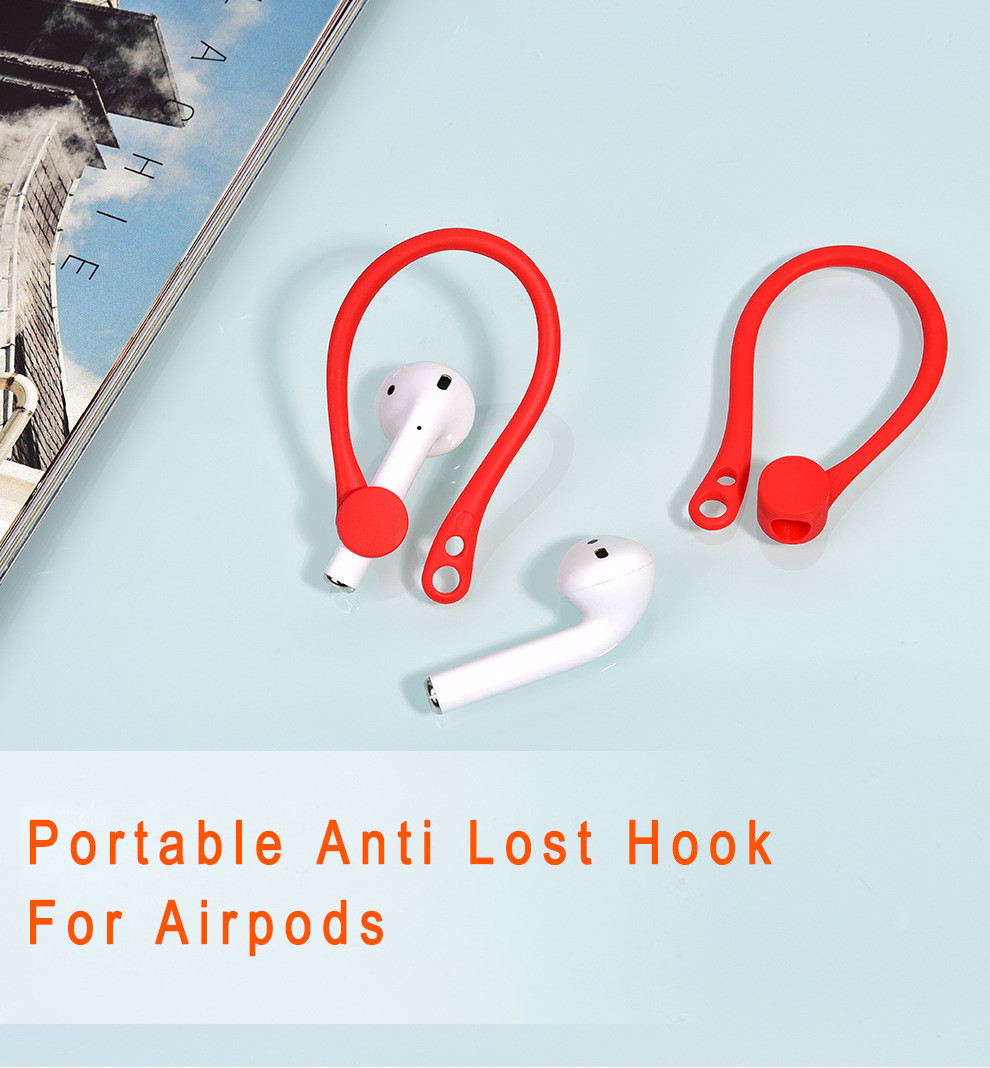 EarHooks Anti-Lost Secure Sport Ear Hook Holder Attachment Loops For Apple AirPods 1 & 2 Earphone Earbuds Earpods