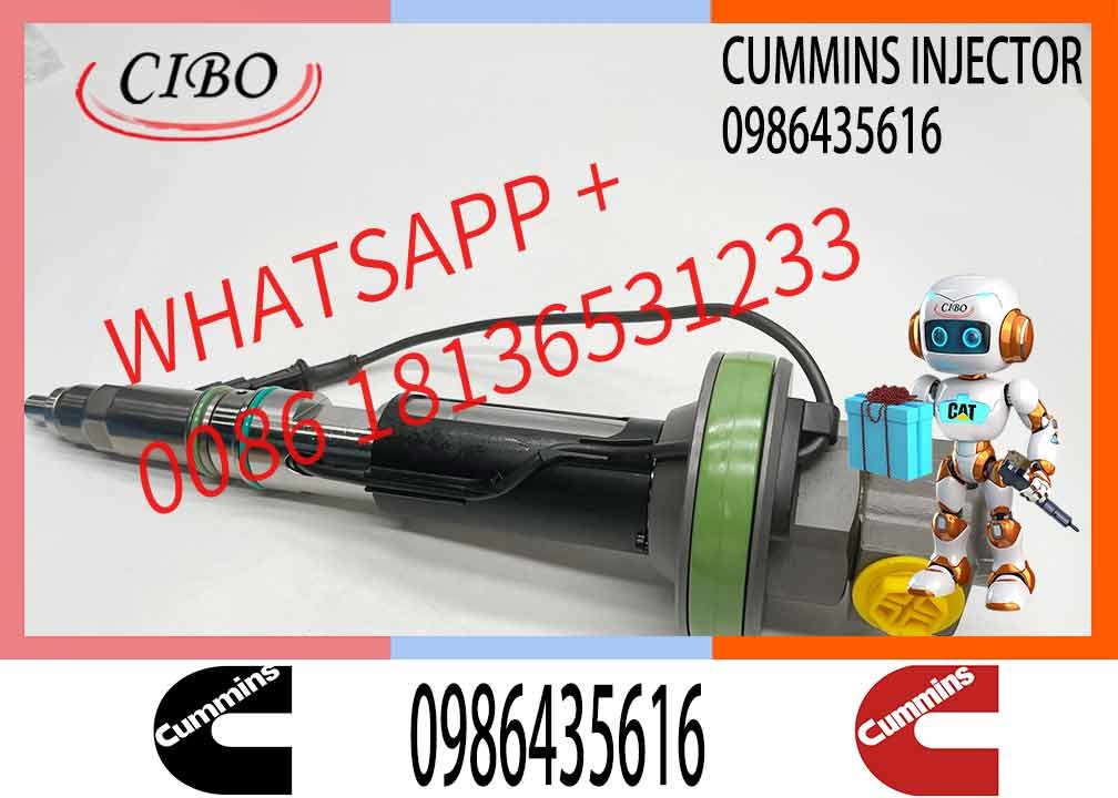 Construction Machinery Parts Fuel Injector For QSK19 Diesel 0986435905 0986435616 F00BJO0008 For CUMMINS Diesel Engine