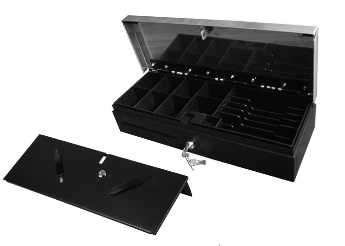 5.1 KG Pos Cash Box Fliptop Cash Drawer With USB Interface Box 6 Bill 8 Coin 170B