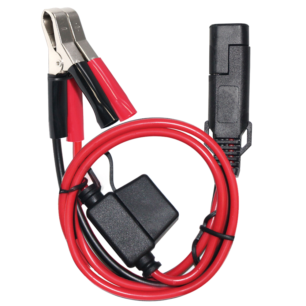 1.5m 5A Fused Alligator Clips To Dc SAE Battery Cable Warterproof