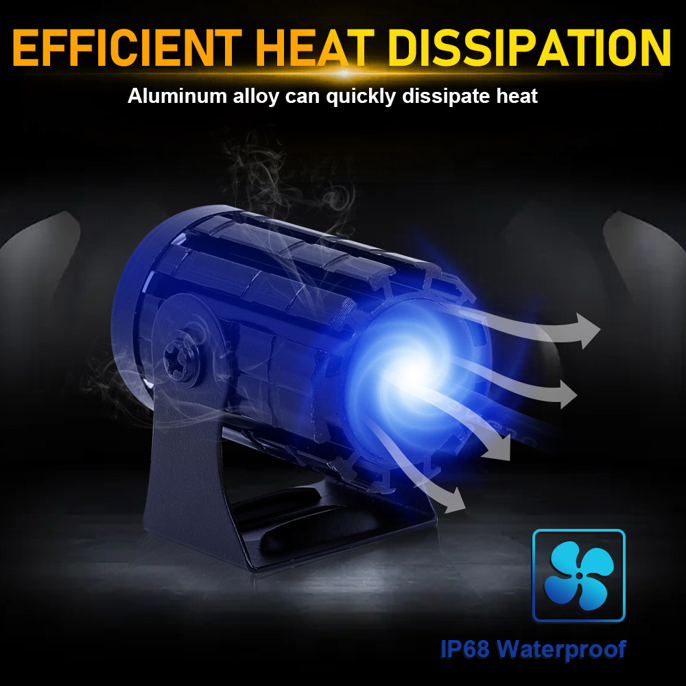 White Yellow Flash Universal LED Lights With Switch For Motorcycle