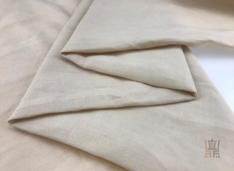30 / 2 X 14 190gsm Plain Slubbed Ramie Linen Fabric 55 Linen 45 Viscose Fabric