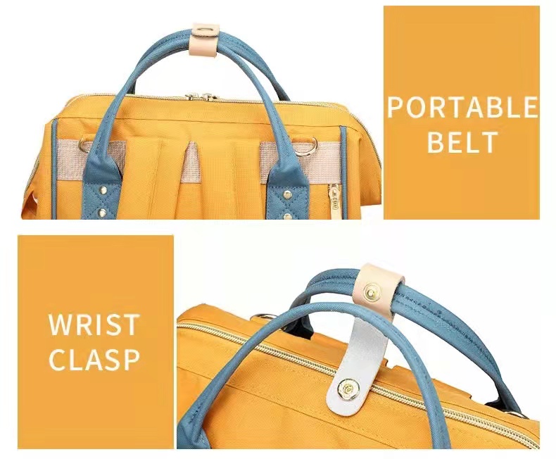 Waterproof Women Backpack Multi-function Diaper Baby Bag With USB Changing Colorful Backpack For Girls