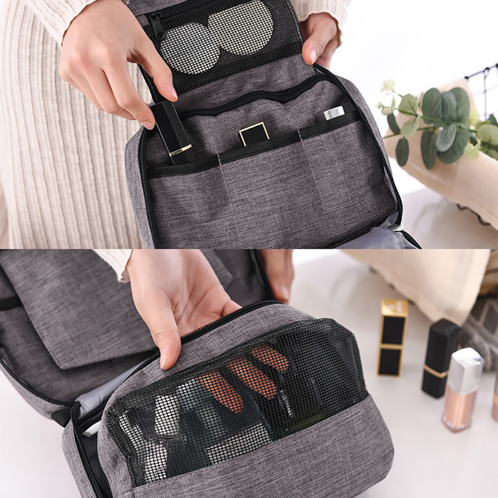 Large Capacity Bathroom Hanging Toiletry Bag Beauty Cosmetic Personal Care