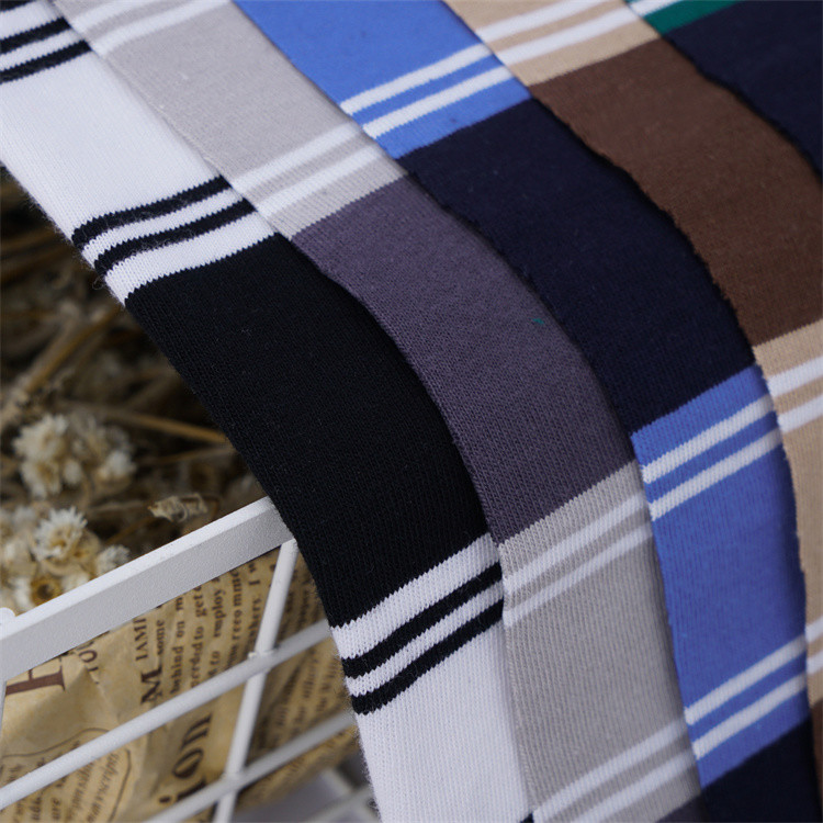 Skin-Friendly Comfortable And Breathable Striped Knit Fabric For Casual Wear