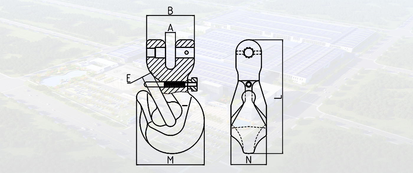 SLR712-SPECIAL TYPE CROOK HOOK WITH SAFETY PIN