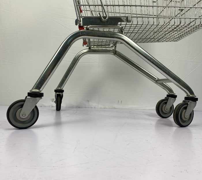 125L European Shopping Carts Powder Coating Supermarket Basket Trolley SGS Certificate