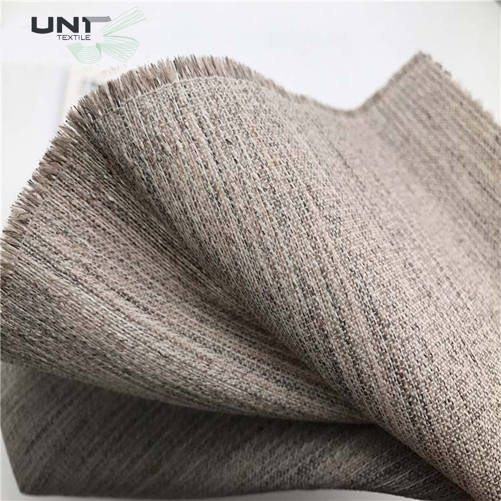 Natural Polyester Viscose Cotton Woven Horse Hair Fabric Chest Interlining For Men'S Suit