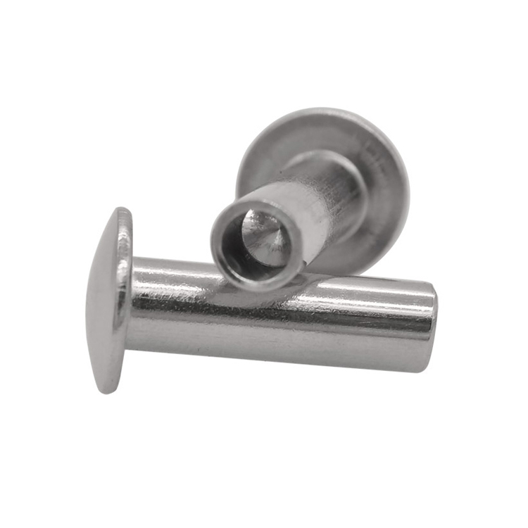 Custom Pan Head Semi Hollow Stainless Steel Rivet For Helmet