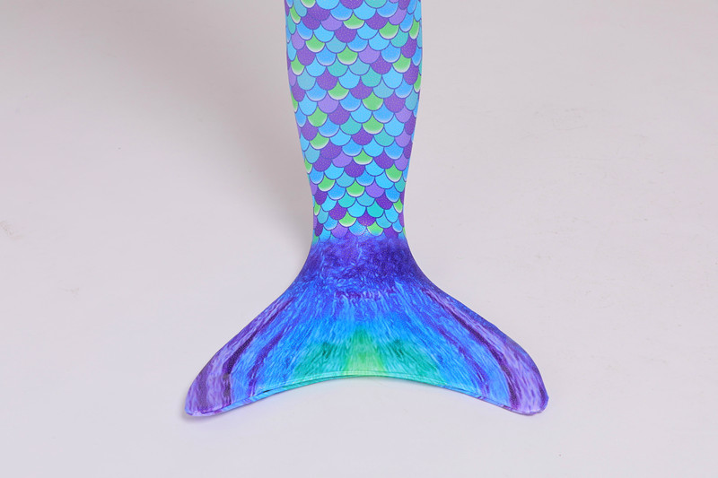 Customized Design Children's Swimming Mermaid Tail Blue Purple Color