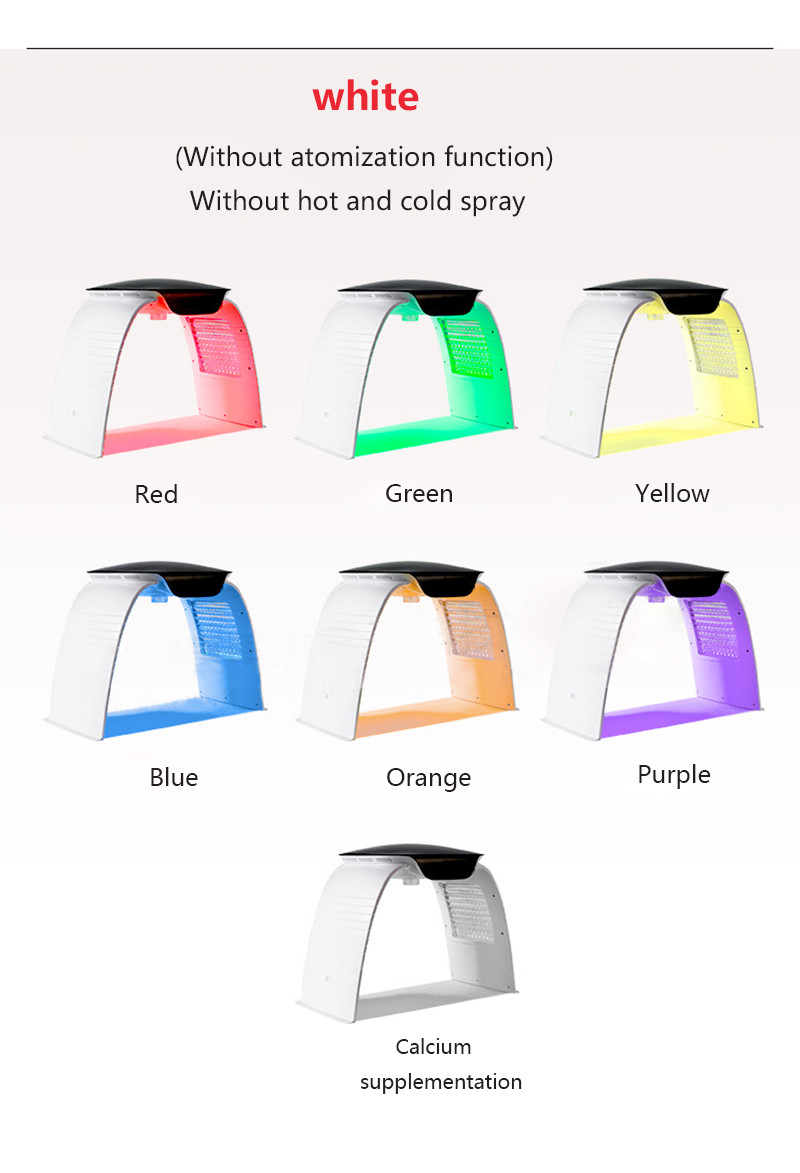 New technology photo therapy 7 color masque led facial light therapy phototherapy pdt lamp devoir machine beauty treatme