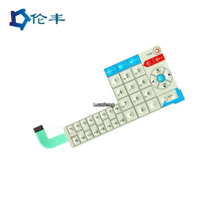 Medical Equipment Custom Control Panel Overlay Emboss 3M 467 Tactile Dome Button