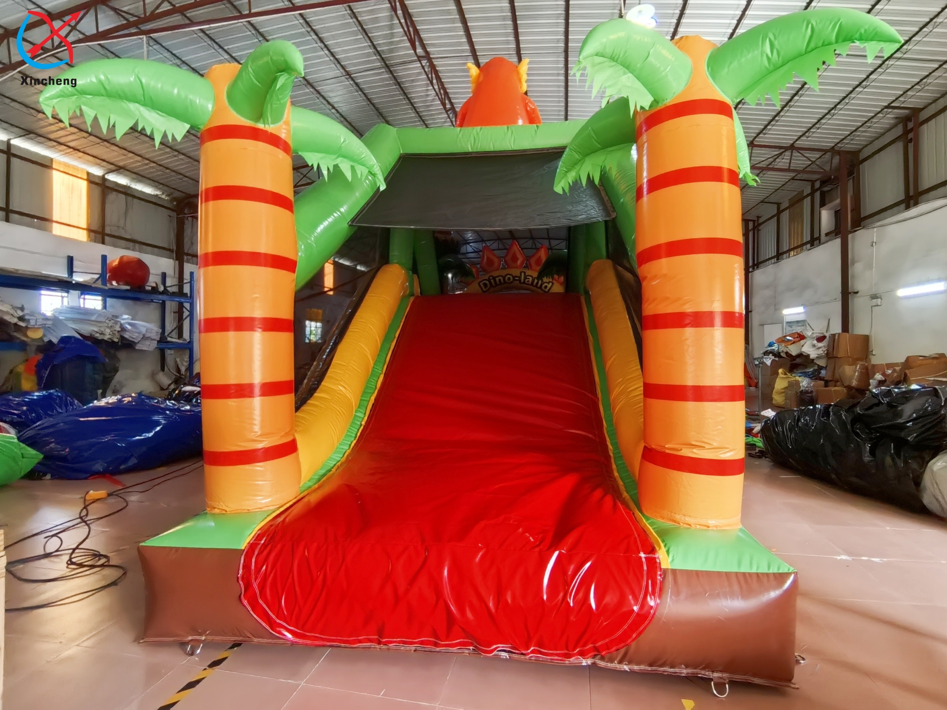 New Fun Inflatable Trampoline Dinosaur Theme Park Bouncy Castle Jungle Bounce House For Kids