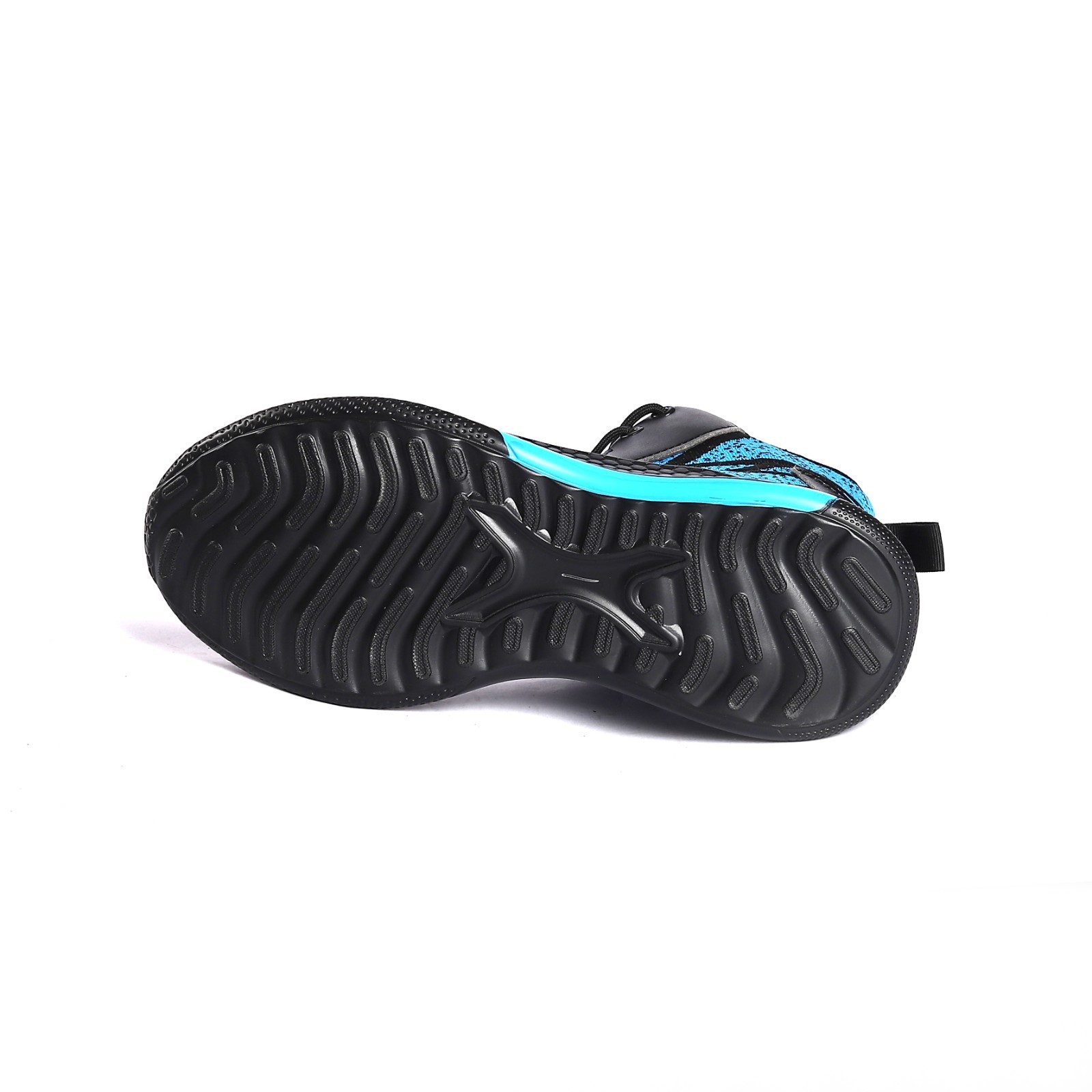 Durable Waterproof Safety Boots with Steel Toe and Lace-Up Closure Fly knit Fabric Work Shoes