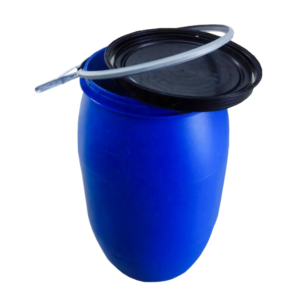 Caliber 55mm 200 Litre Blue 55 Gallon Plastic Drum With Iron Hoop