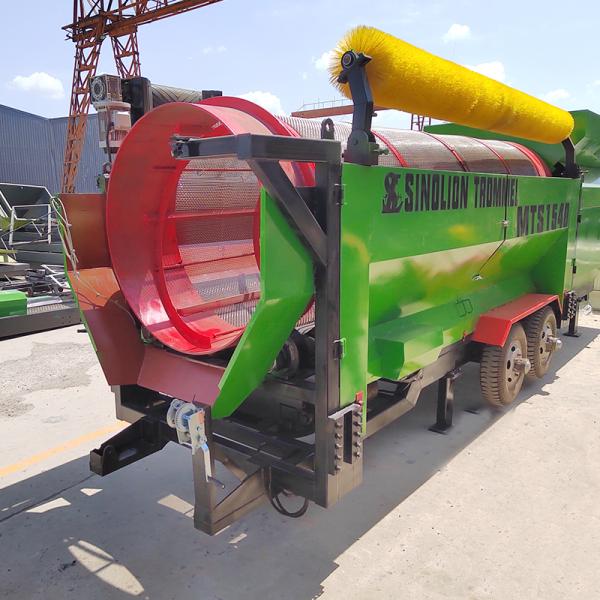 Easy to Operate 15-90 Square Meter Automatic Trommel Screen Drum Sieve Separator for Farms