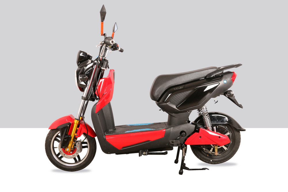 60V 20Ah Electric Pedal Moped Scooter With Disc Brake Suspension