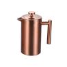 Buy cheap Double Wall Metal French Press 27oz / 34oz Copper French Press Coffee Maker from wholesalers
