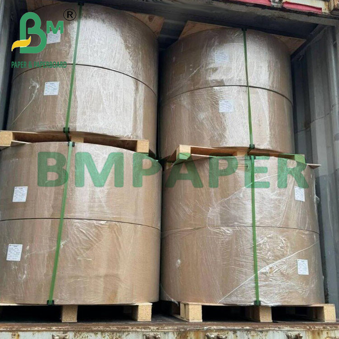 34g 635mm Width Food Grade Unbleached Coat Paper With Greaseproof Silicones