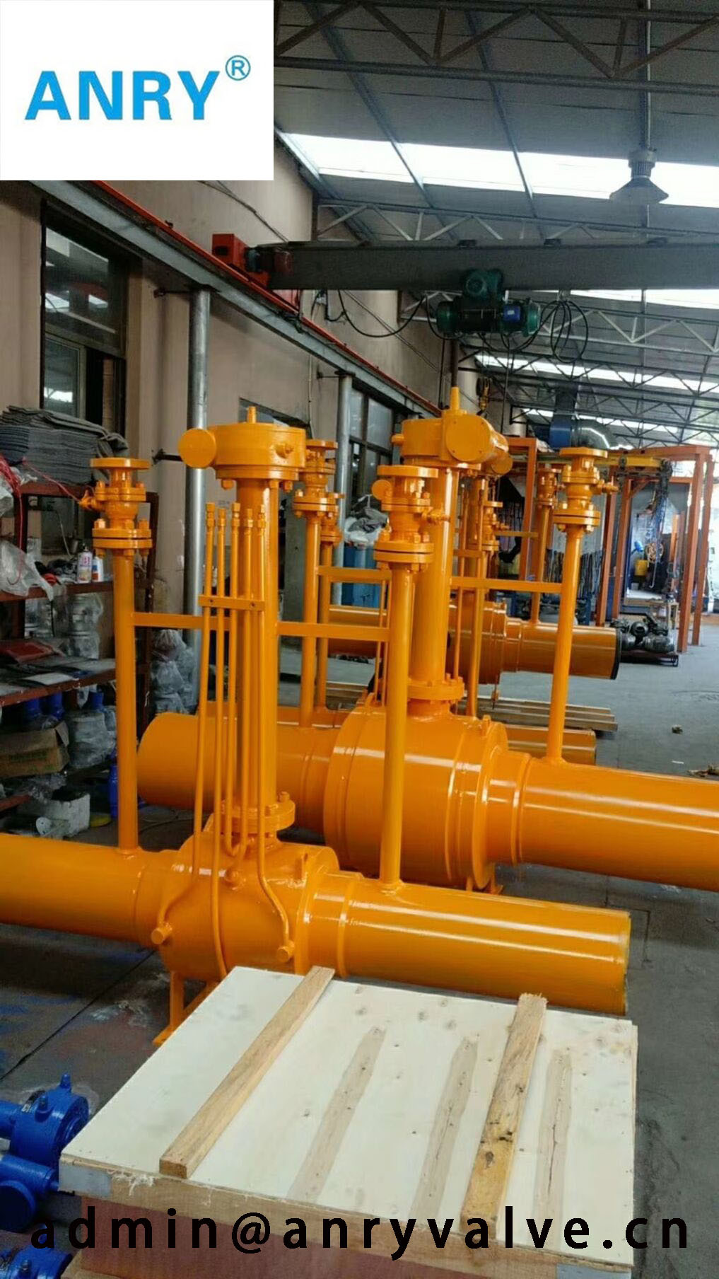 Professional Light Type API5L Class 150~300 WPB ENP Full Welding Ball Valve