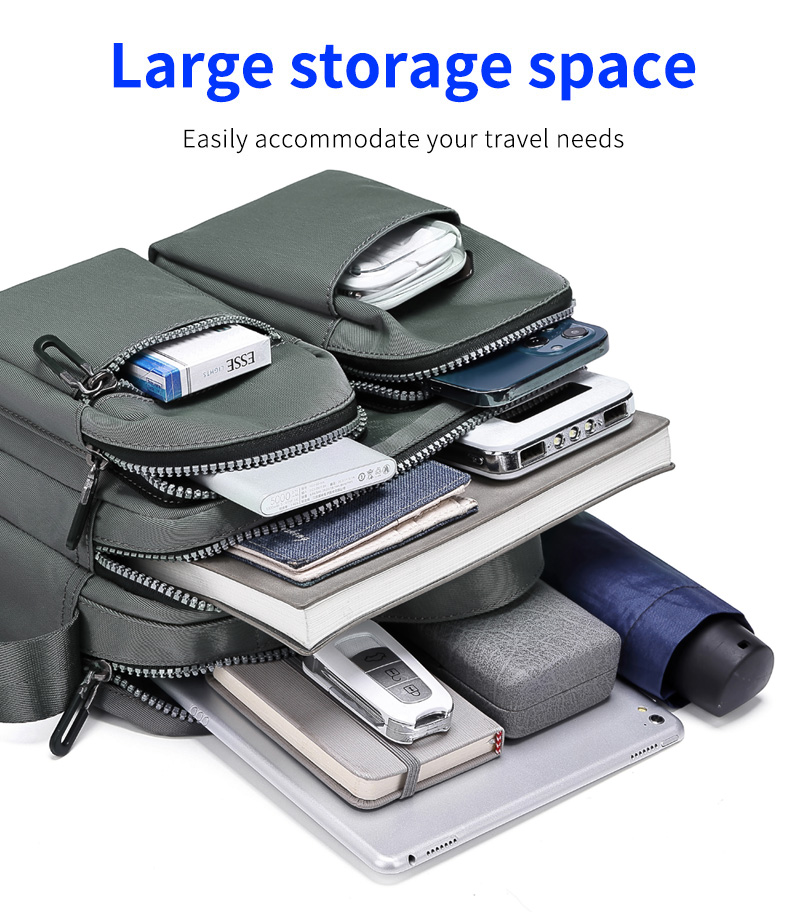 Oem Polyester Oxford Material Mens Waterproof Sling Bag Customised