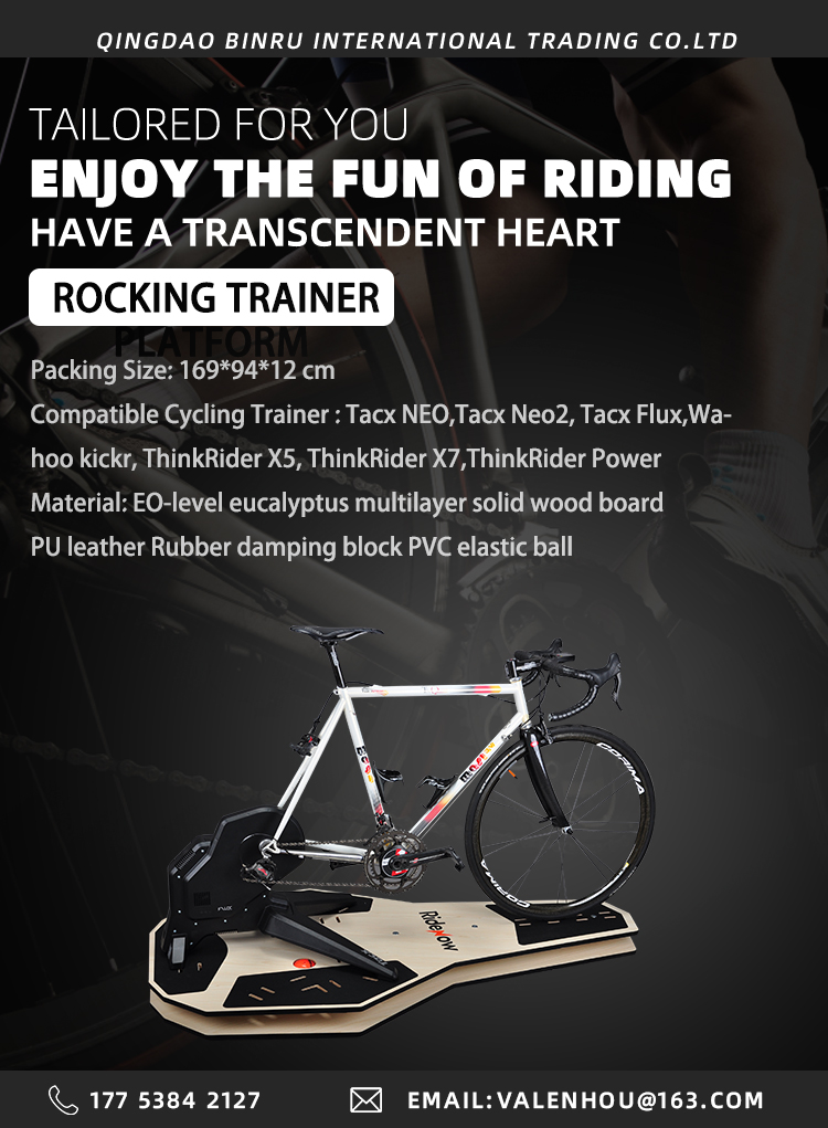 Power Trainer Board Bike Home Trainer Exercise Bike Trainer Bicycle Made Of PU Leather