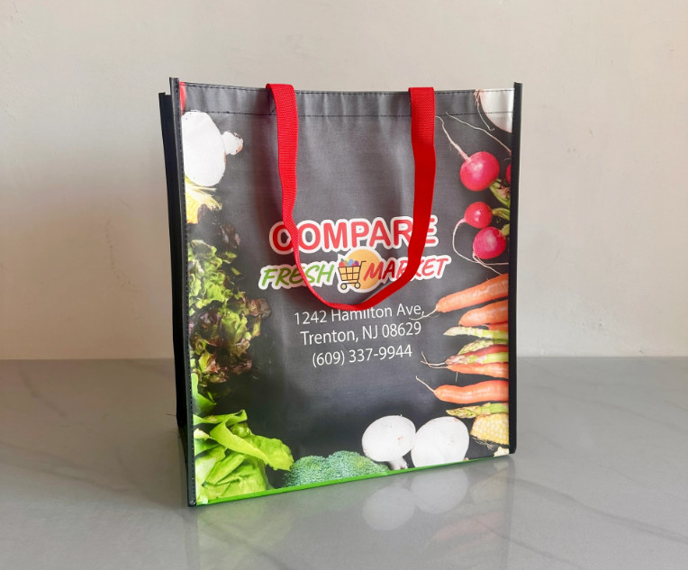 Printed Eco Grocery Printable Gift Reusable Recycled Non-Woven Laminate Promotional Custom Non Woven Shopping Tote Bag With Logo