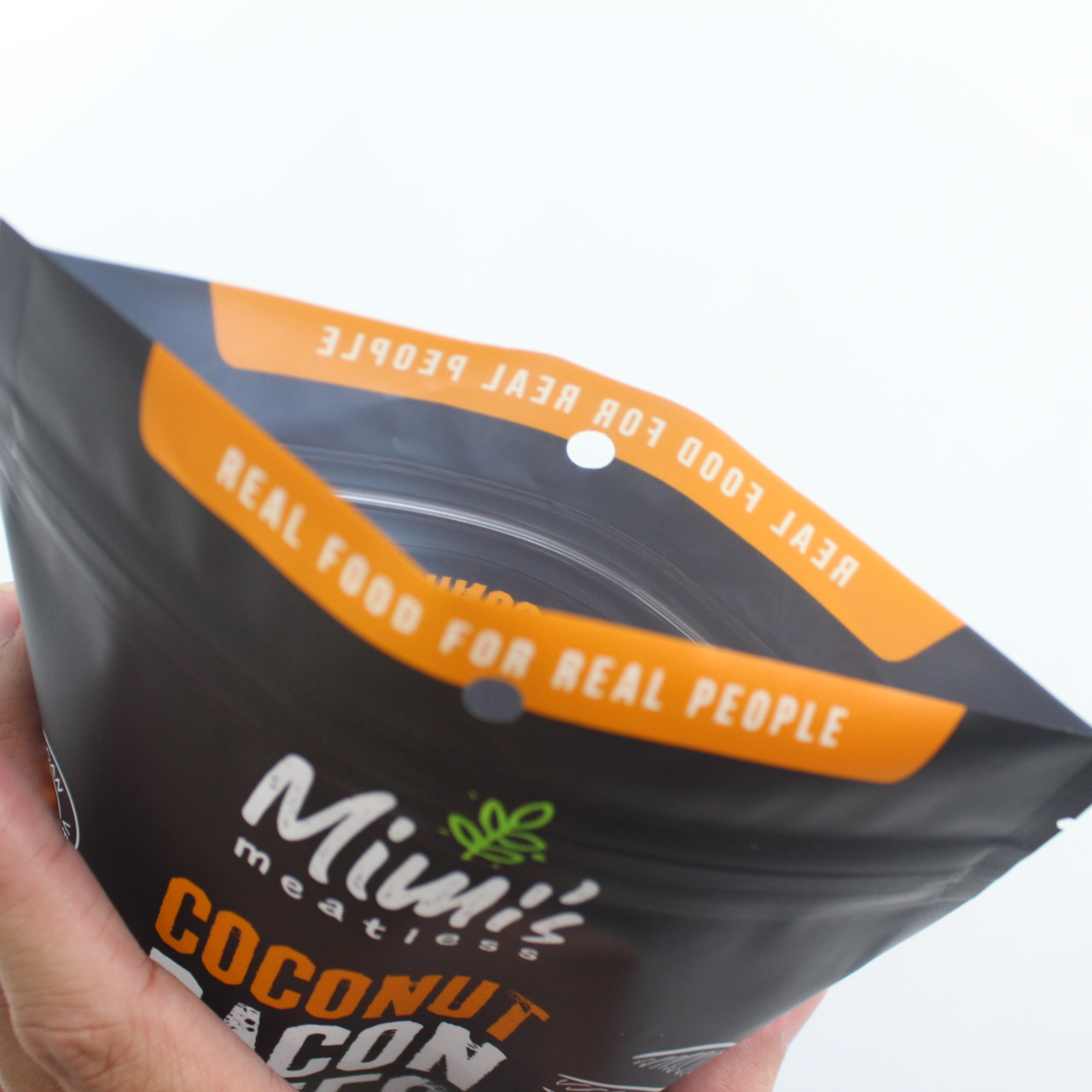 Custom printed reusable barrier small plastic food packaging snack bags with window