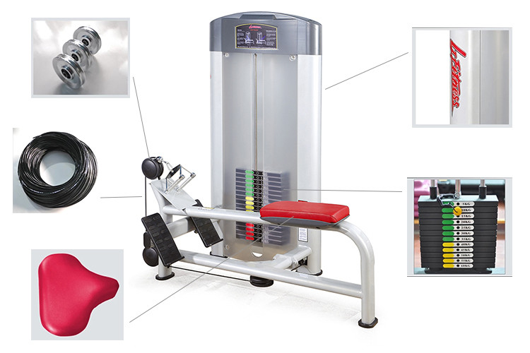 Training Life Fitness Strength Equipment / Low Pulley Machine With Steel Frame