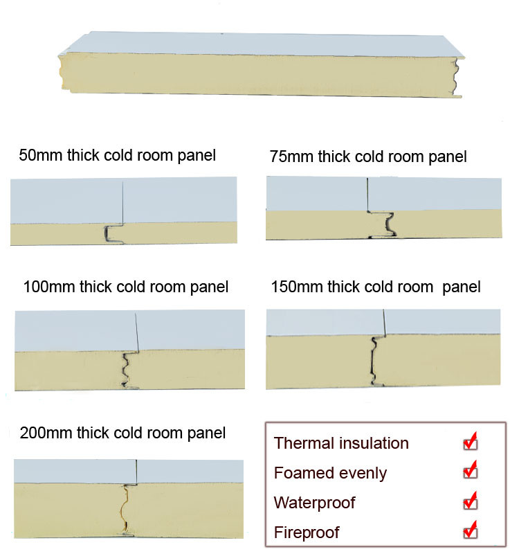 Warehouse Cold Room Freezer With Insulated Sandwich Panel Heat Resistance