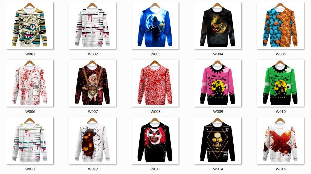 Halloween style mens printing sweatshirt