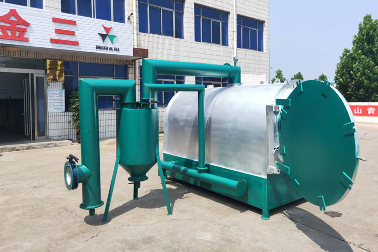 4T/24h Bamboo Husk Horizontal Airflow Carbonization Stove
