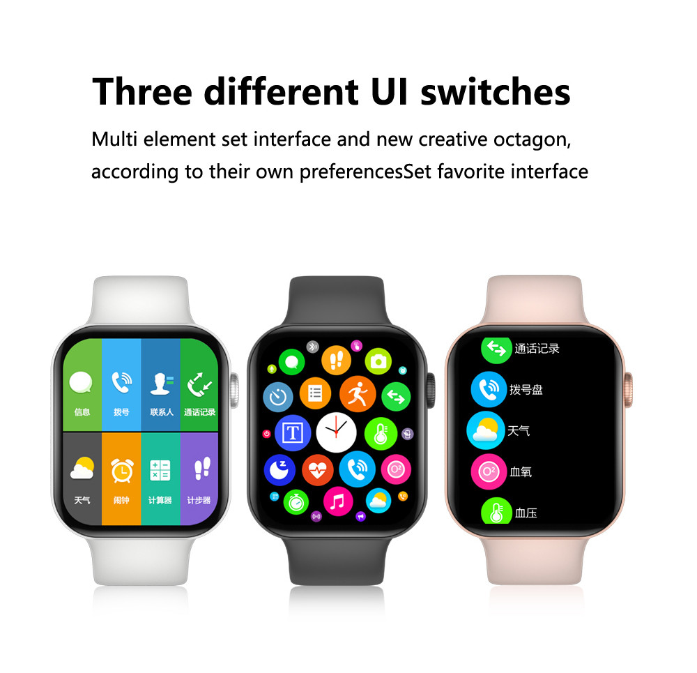 2021 Original IWO YY21 Smart Watch Call 44mm Fitness Tracker Heart Rate Monitor Blood Pressure SmartWatch IOS Android P