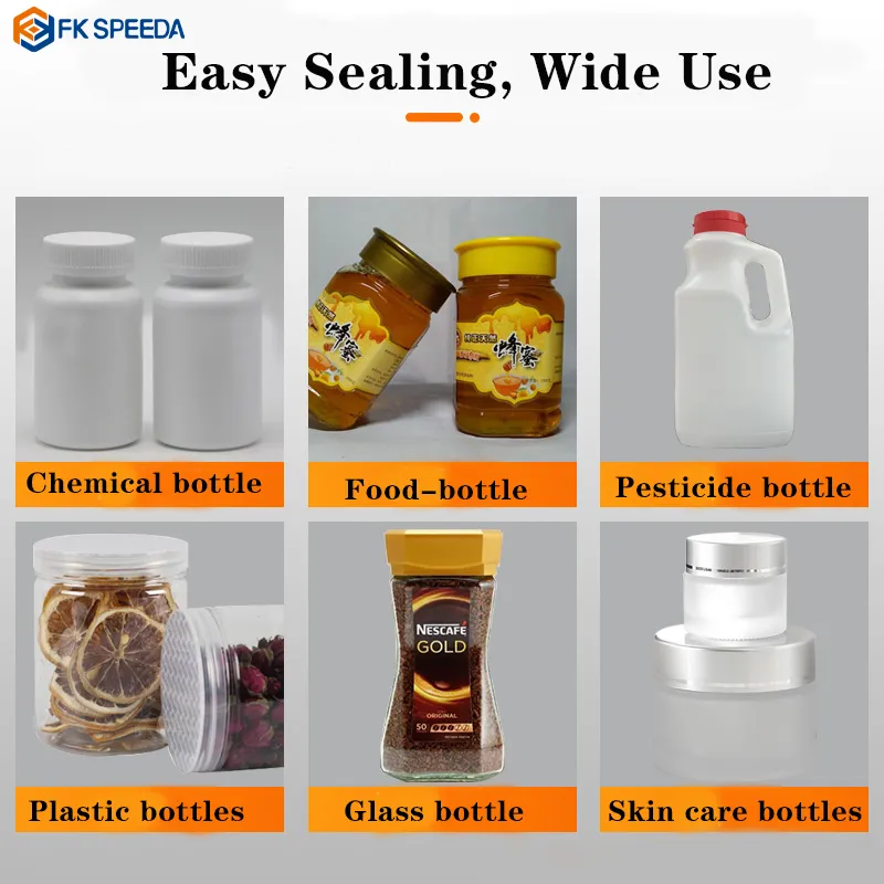 Glass Jar Pneumatic Capping Induction Sealing Equipment with Induction Technology