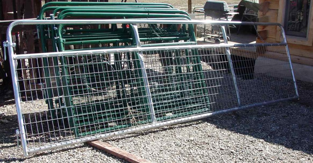 Heavy duty oval rail hot dip galvanized steel cattle panel / livestock panels