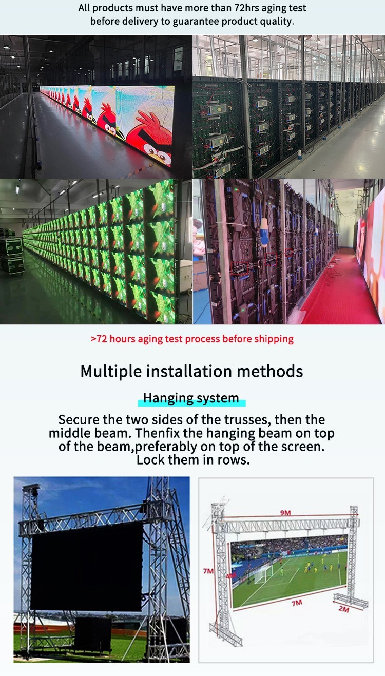 YUYI 500*1000mm P4.81 P3.91 Indoor LED Wall Screen Display Video Panel Digital Signage and Displays for Rentals