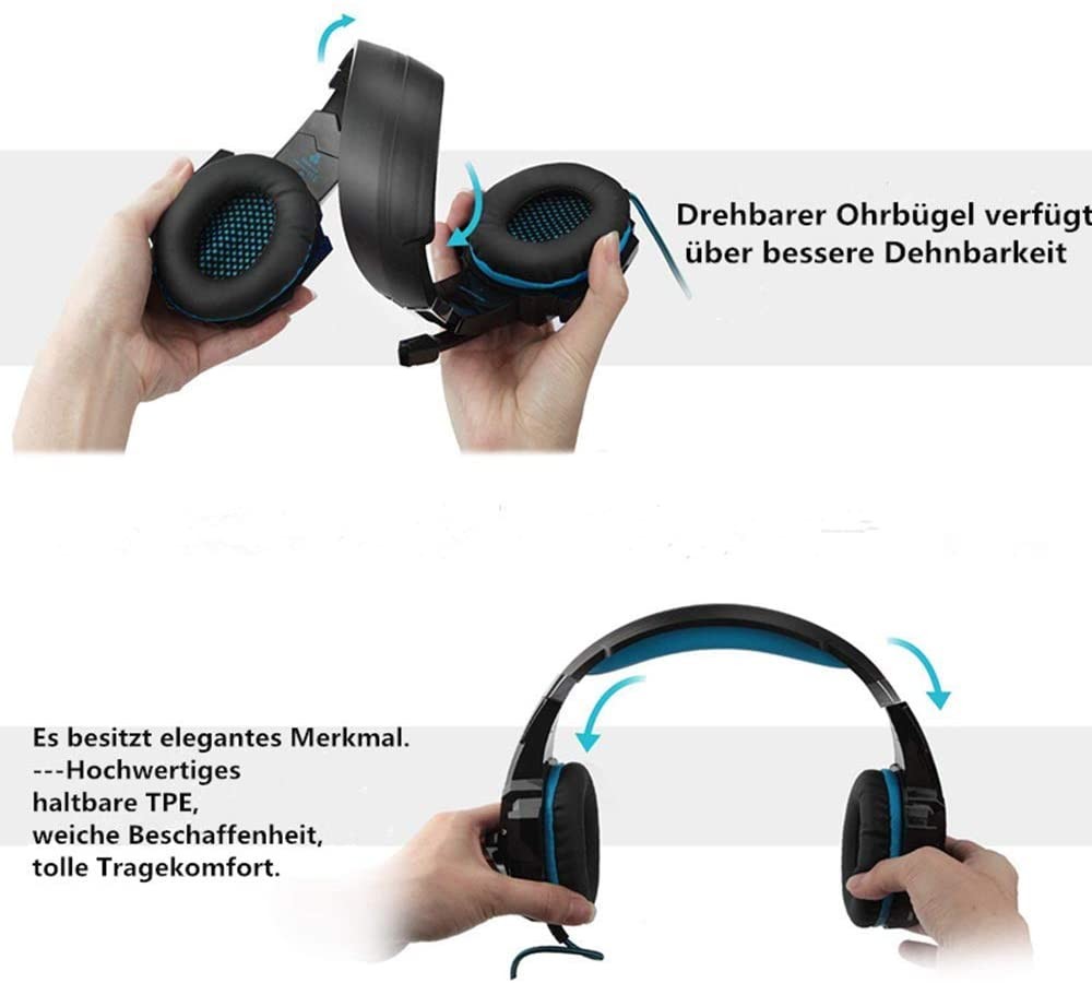 PC PS4 2.2m Hunterspider V9 Stereo Gaming Headset