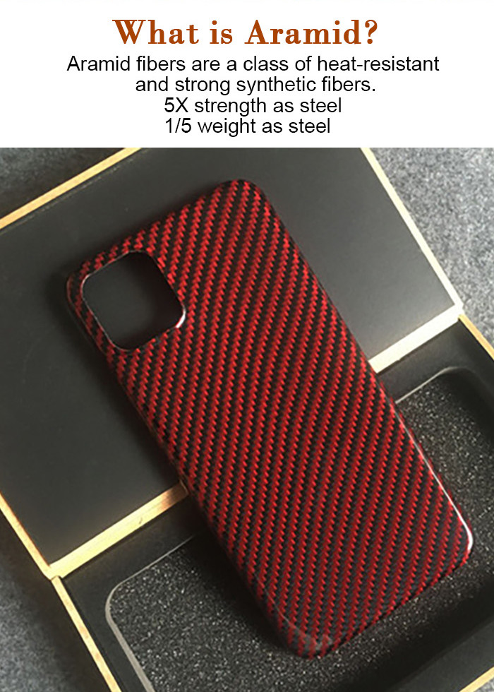 Black And Red Glossy Twill Aramid iPhone 11 Cover Case