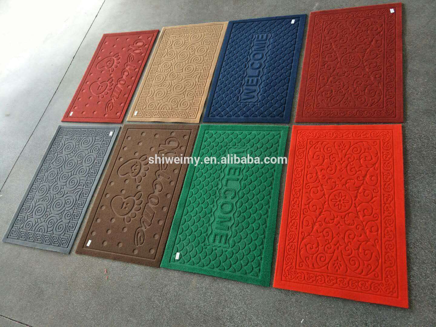 PVC embossed mat Polyester embossed mat pvc mat