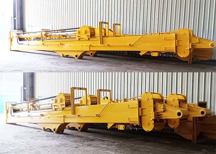 1.5m3 Bucket Capacity Telescopic Dipper Arm 3 Section Excavator Long Arm