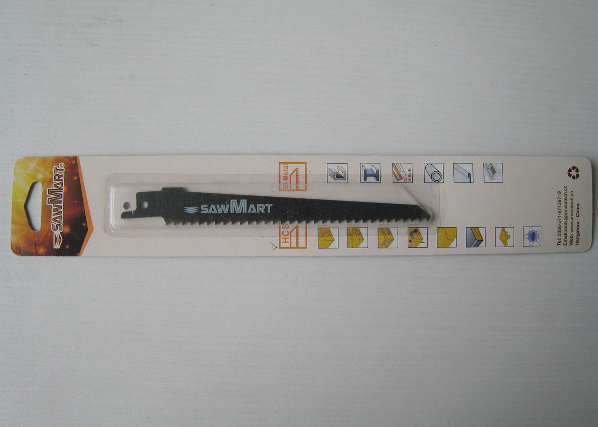 Reciprocating saw blade W606B HCS 6inch 150mm for wood materials milled teech