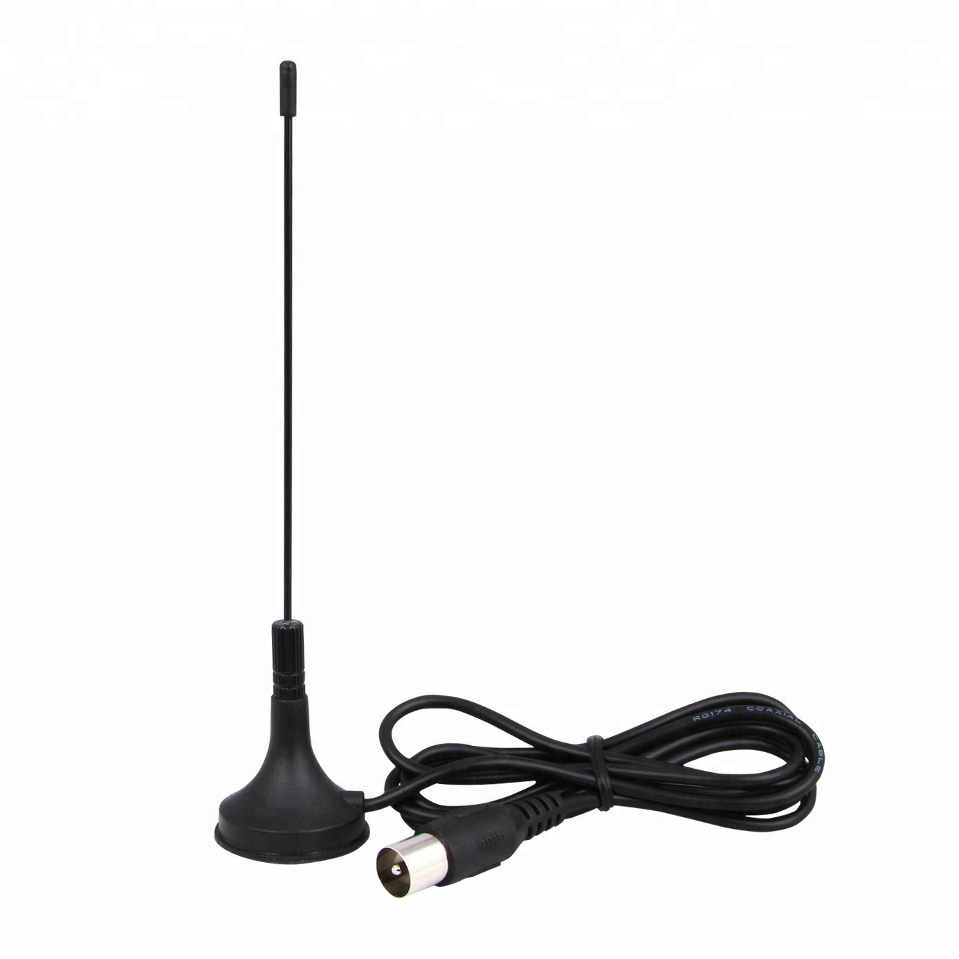 Direct Current Protected High Gain Car Radio Antenna with Magnetic Base and IEC Connector